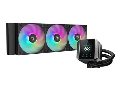 Deepcool MYSTIQUE 360 ARGB - Kylsystem med vätska till processorn - Elementstorlek: 360 mm - (för: LGA1851, LGA1700, LGA1200, LGA1151, LGA1150, LGA1155, AM5, AM4) - 120 mm - svart | Datorkomponenter - Kylning & moddning - CPU Kylning | GameStuff