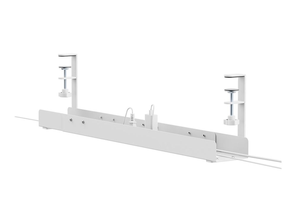 Neomounts Ads07-120Wh Cable Tray - Clamp-On Design - Universal, Cable Tray, Desk, Steel, White