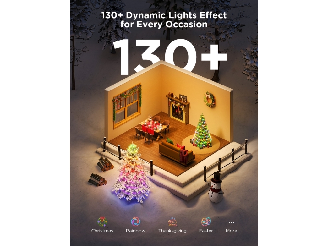 Govee Christmas String Lights 2S, smart julelys, 20 meter