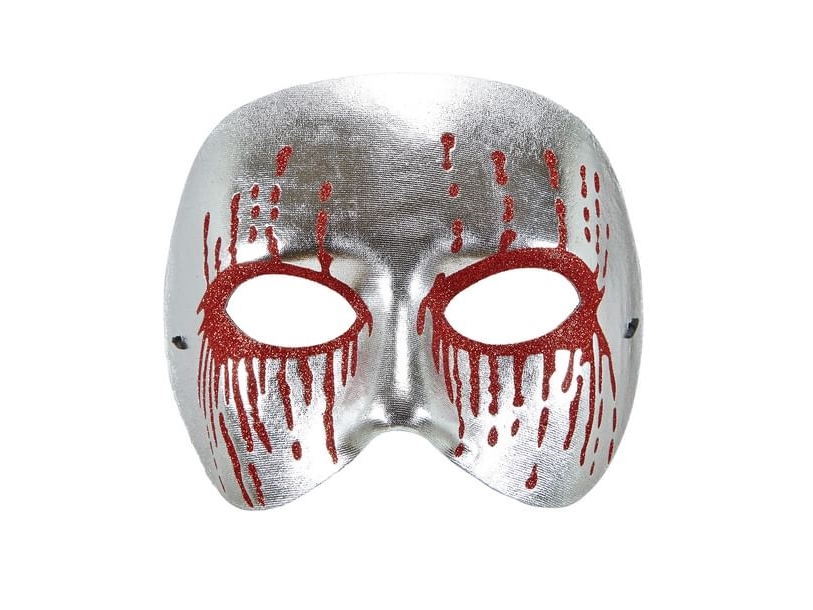 Silver Psycho Halvmaske