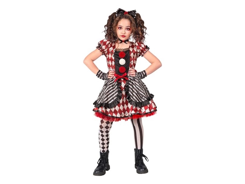 Harlekin Dukke kostume
