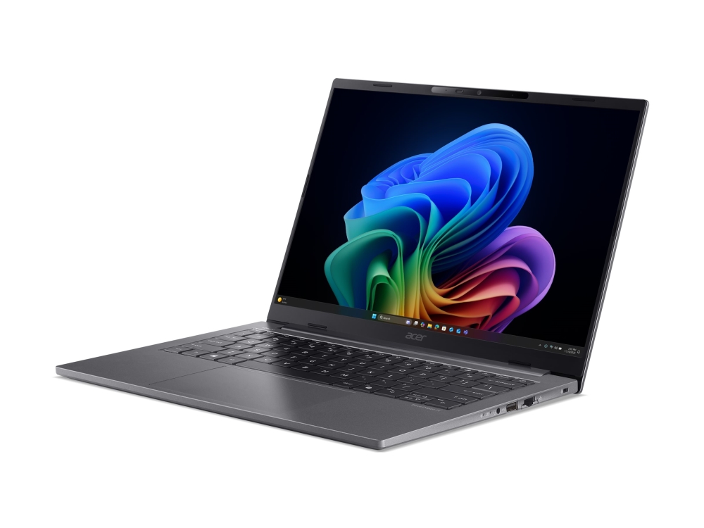 Acer TravelMate X4 14 AI TMX414-51-TCO - 180 graders gångsjärnskonstruktion - Intel Core Ultra 5 - 228V / upp till 4.5 GHz - Win 11 Pro - Arc Graphics 130V - 32 GB RAM - 512 GB SSD NVMe, QLC - 14 OLED 1920 x 1200 - Gigabit Ethernet - Wi-Fi 7, Bluetooth - stålgrå - kbd: Nordisk | Datorer & Surfplattor - Bärbar dator | GameStuff