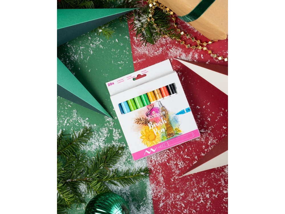 Ecoline Brush Pen set Landscape | 20 colours