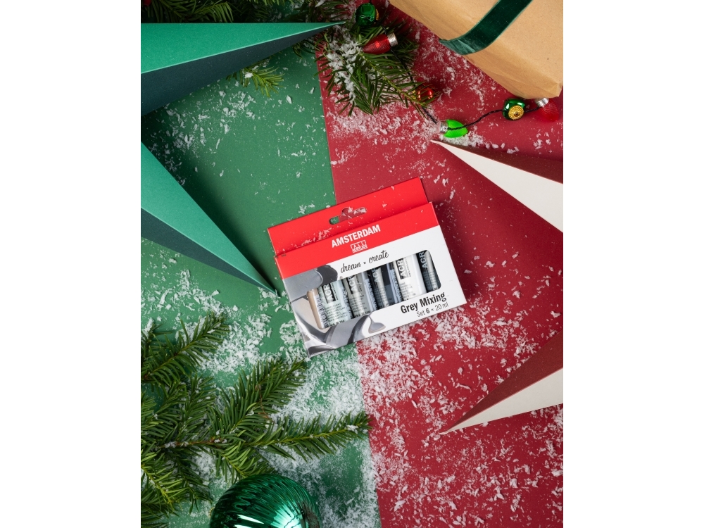 Amsterdam Standard Series acrylic paint gray mixing set 6 x | Skola & Hobby - Konstmaterial - Akryl & Akvareller | GameStuff