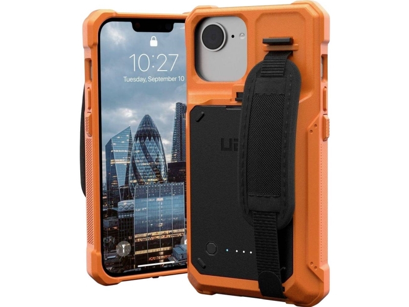 Urban Armor Gear Neu Case Apple Iphone 16E, Iphone 14, Iphone 13 Sort, Orange Wf0000159740