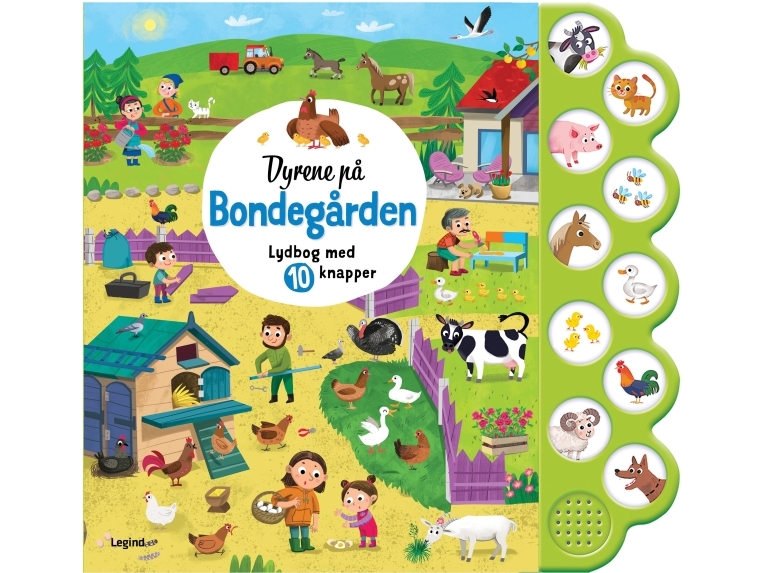 Dyrene På Bondegården - Lydbog Med 10 Knapper