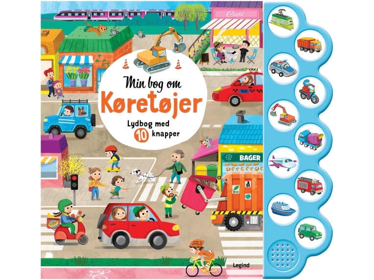 Min Bog Om Køretøjer - Lydbog Med 10 Knapper
