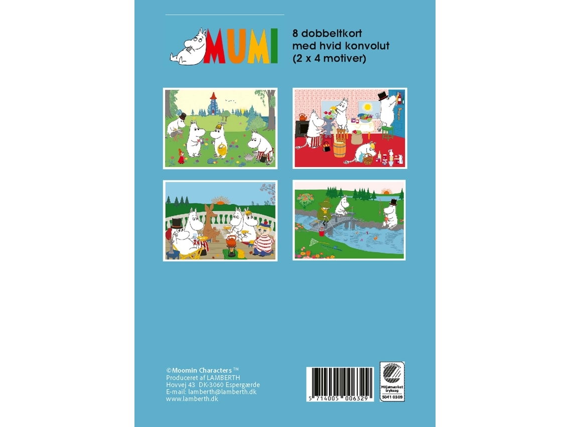 Presentask med 8 dubbelkort - MUMI | Papper & Emballage - Kuvert & påsar - Övriga | GameStuff