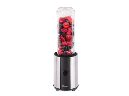 Cloer Smoothie Maker 6969, Bordplade Blender, 0,6 L, 300 W, Sort, Rustfrit Stål