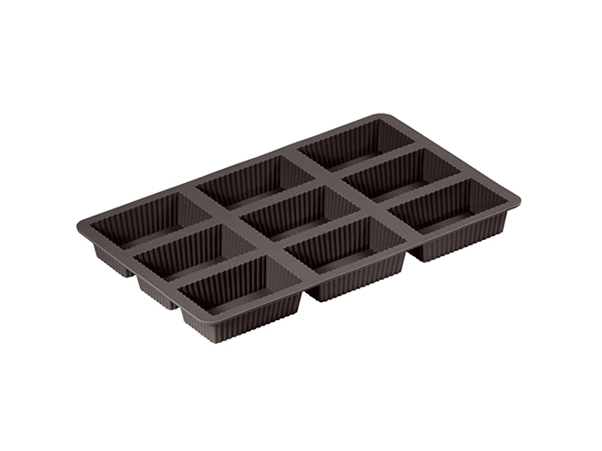 Lurch 00085021, Kagepande, Rektangulær, -40 °C, 240 °C, Brun, Silikone