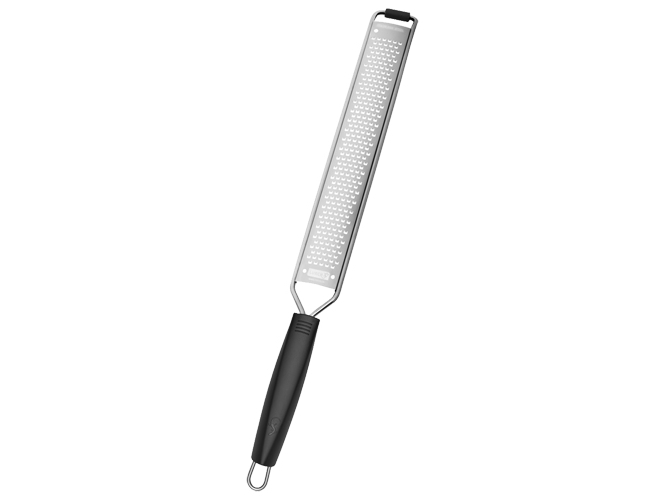 Lurch 240140, Platt rivjärn, Svart, Rostfritt stål, Plast, Rostfritt stål, 18/10 Cr.Ni. Stainless Steel, Hängögla, 30 mm | Köksutrustning - Köksredskap - Rivjärn | GameStuff