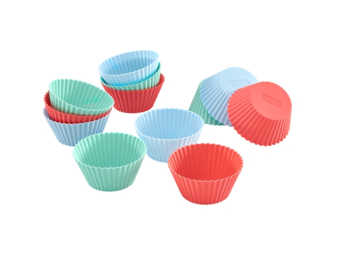 Lurch 83013, Cupcake/muffin kopper + toppers, -40 °C, 240 °C, Silikone, 6,5 cm, 4,5 cm