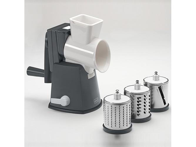 Lurch 00200520, Roterande rivjärn, Grå, Vit, Plast, Rostfritt stål, 130 mm, 170 mm, 250 mm | Köksutrustning - Köksredskap - Rivjärn | GameStuff