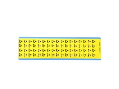 Panduit PESC-H-HT, Vinyl, Sort, Gul, 10 stk, RoHS, 12,9 mm, 12,9 mm