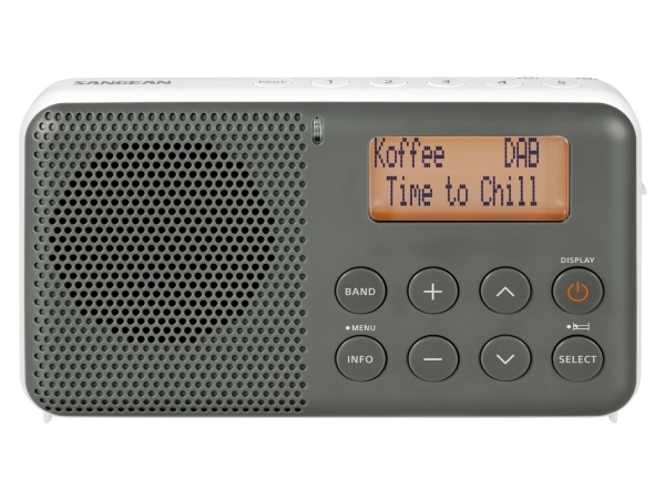 Sangean DPR-64, Bärbar, DAB+, FM, LCD, Grå, Vit, Laddning, 1,5 V | TV, Ljud & Bild - Stereo - Radio (DAB och FM) | GameStuff