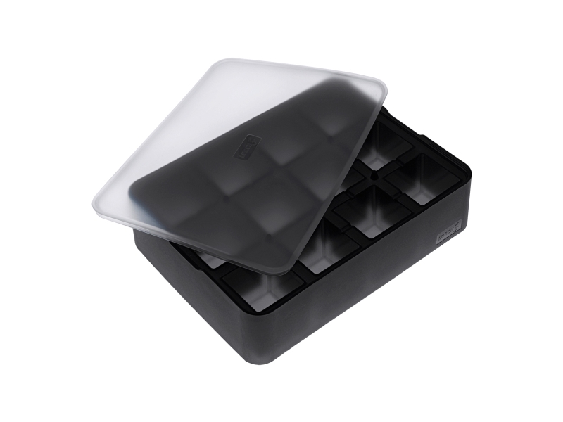 Lurch LCH240710, 12 styck, Rektangulär, Islåda, Svart, Transparent, Silikon, -40 - 240 ° C | Bordssättning - Bar & vin - Barutrustning | GameStuff