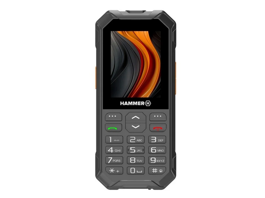 Hammer 6 Lte, Menu, Dual Sim, 6,1 Cm (2.4"), 2 Mp, 2500 Mah, Sort, Orange