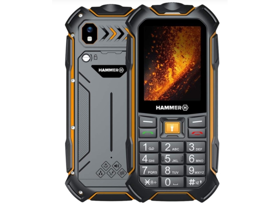 Hammer Boost 2 Lte | Black | 2.4 &Quot | Ips | 64 Mb | 128 Mb | Dual Sim | 3G | Main Camera Resolution 2 Mp | 3500 Mah - Ingen Nordisk Sprog
