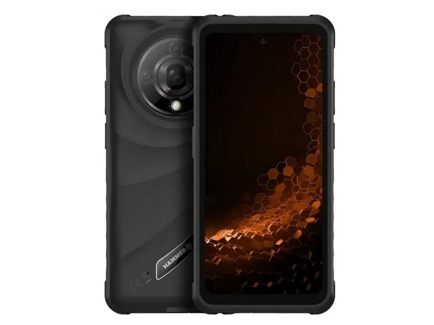 Hammer Iron 6 Black, 16,7 Cm (6.56"), 6 Gb, 128 Gb, 48 Mp, Android 14, Sort