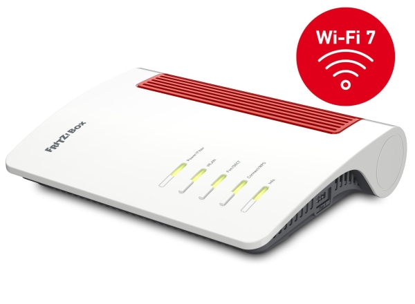 FRITZ!Box 5690 - Trådløs router - GPON terminal 4-port switch - Wi-Fi 7, 1GbE, 2.5GbE Dual Band - væg-monterbar