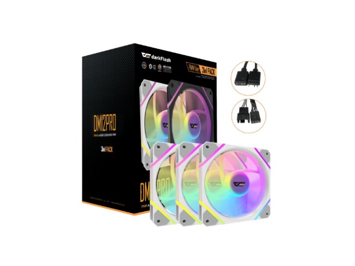 Darkflash Dm12 Pro 3-In-1 White Fan