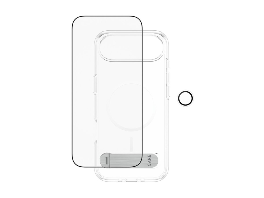 Care By Panzerglass 3-In-1 Kick Bundle - Bagsidecover Til Mobiltelefon - Magsafe-Kompatibilitet - Plastik - Med Panzerglass Skærmbeskytter Og Panzerg