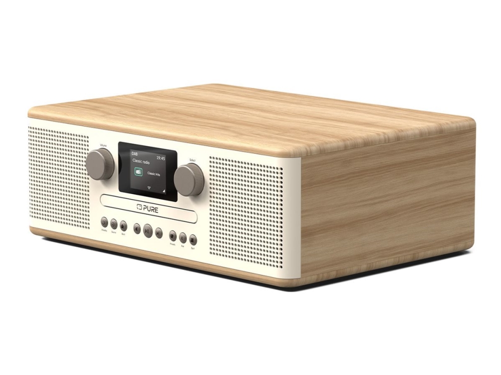 Pure Classic C-D6 - Ljudsystem - 30 Watt (Total) - bomullsvit, ek | TV, Ljud & Bild - Stereo - Mikro & Mini stereo | GameStuff