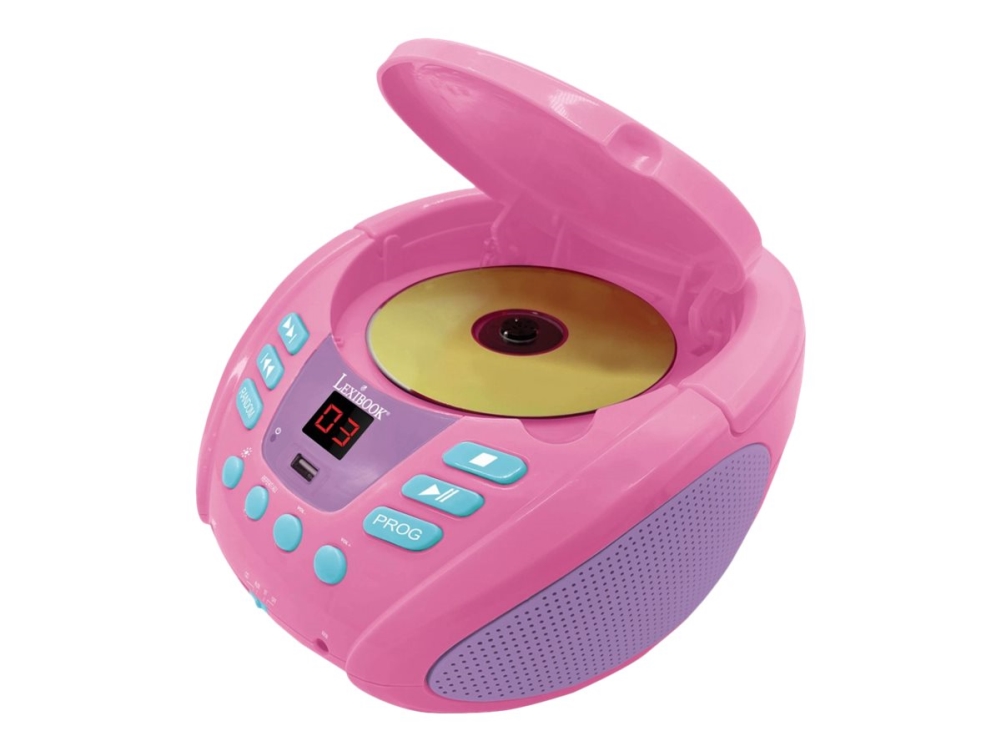 Lexibook Rcd109uni Tragbarer Cd-Player Bluetooth Unicorn Usb, Rosa