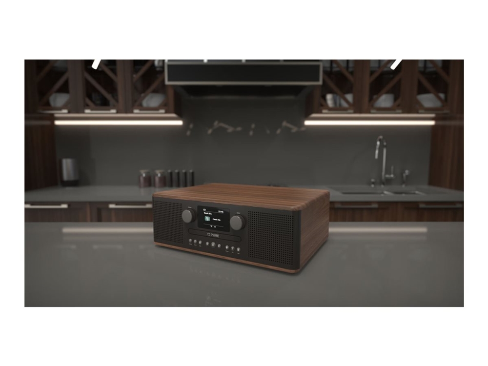 Pure Classic C-D6 - Ljudsystem - 30 Watt (Total) - kaffe svart, valnöt | TV, Ljud & Bild - Stereo - Mikro & Mini stereo | GameStuff