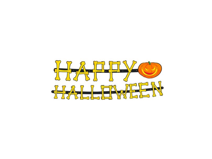 Fröhliche Halloween-Girlande, 2M