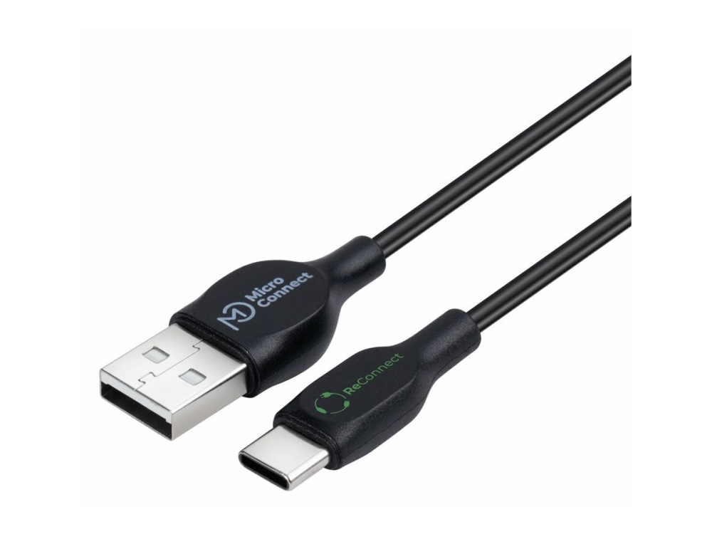 Microconnect Reconnect - Usb-Kabel - Usb Typ A (Han) Til 24 Pin Usb-C (Han) - Usb 3.2 Gen 1 - 3 A - 2 M - Sort