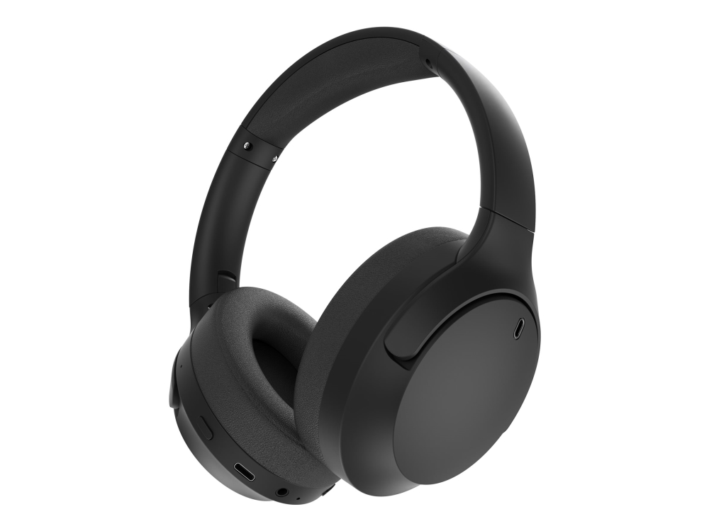 Gembird BHP-ANC-01 - Headset - fullstorlek - Bluetooth - trådlös, kabelansluten - aktiv brusradering - 3,5 mm kontakt - svart | TV, Ljud & Bild - Hörlurar & Mikrofoner | GameStuff