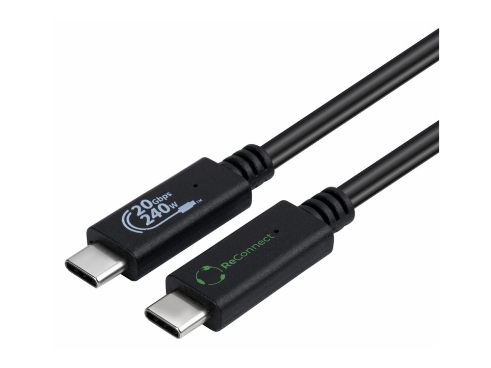 Microconnect Reconnect - Usb-Kabel - Usb-C (Han) Bis Usb-C (Han) - Usb 3.2 Gen 2X2 - 20 V - 5 A - 50 Cm - Usb Power Delivery (100 W), 4K60 Hz (3840 X