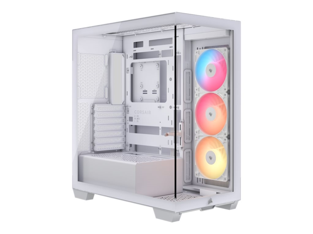 CORSAIR 3500X RS-R ARGB - Mid tower - utvidet ATX (E-ATX) - sidepanel med vindu (herdet glass) - ingen strømforsyning (ATX) - hvit - USB/lyd