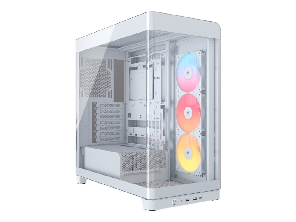 CORSAIR FRAME 4500X RS-R ARGB - Mid tower - udvidet ATX - sidepanel med vindue (hærdet glas) - ingen strømforsyning (ATX) - hvid - USB/Lyd billede