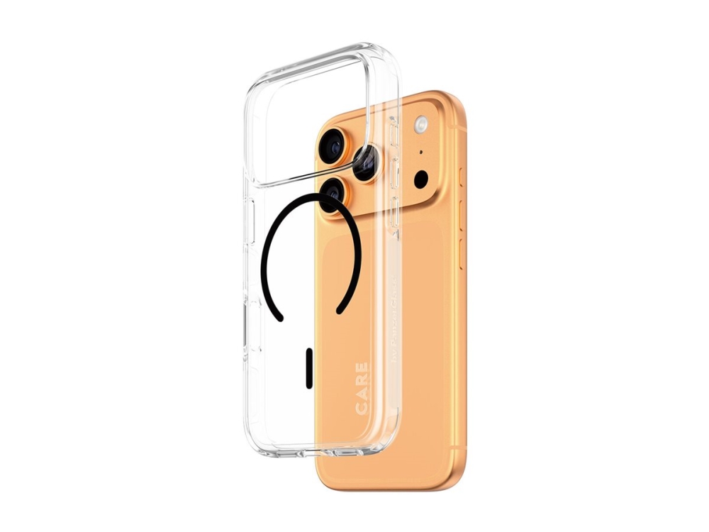 CARE by PanzerGlass Flagship Case Transparent Urban Explorer w. Black MagSafe iPhone 17 Pro
