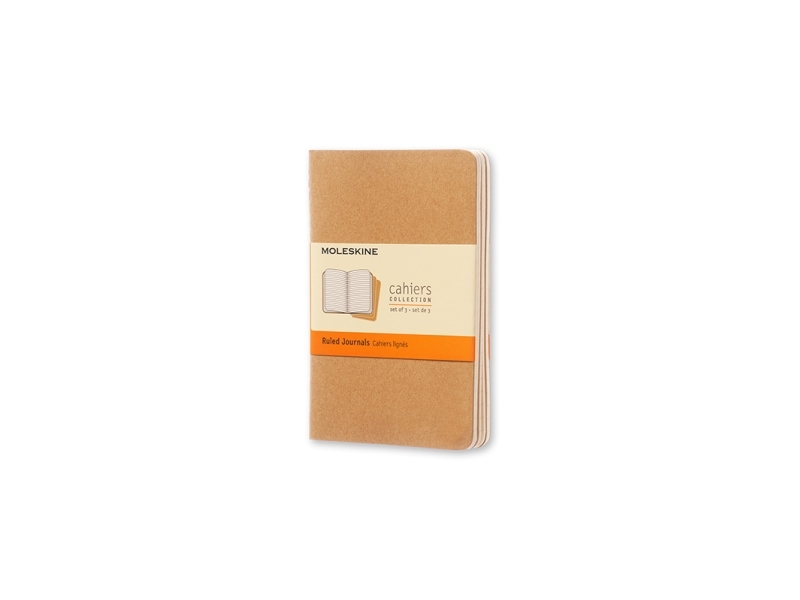 Moleskine Cahier, Monochromatisch, Beige, 64 Blätter, 70 G/M², Liniertes Papier, Hardcover