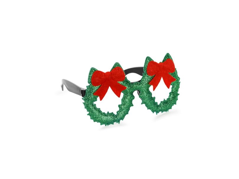 Brille Mit Weihnachtskranz