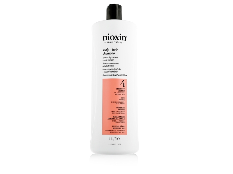Nioxin System 4 Shampoo Cleanser Til Fint, Farve-Tyndende Hår