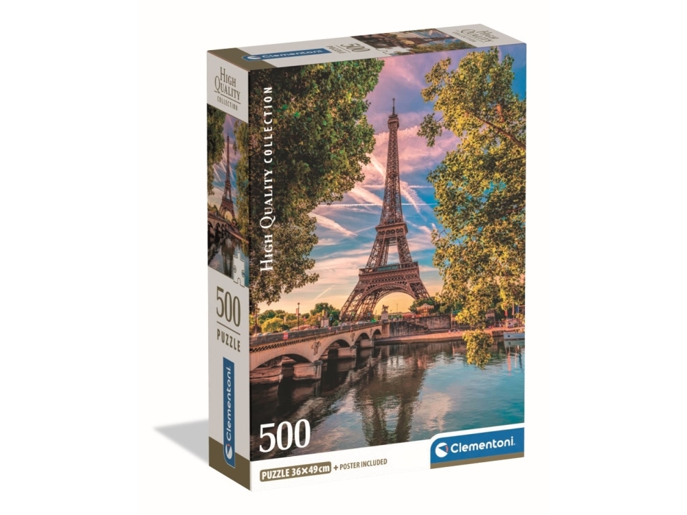 Clementoni Puslespil 500 Pcs CB High Quality Collection Along The Seine