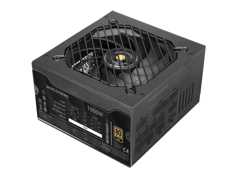 Mars Gaming Mpb1000psi, 1000 W, 220 - 240 V, 47 - 63 Hz, 15 A, Aktiv, 150 W