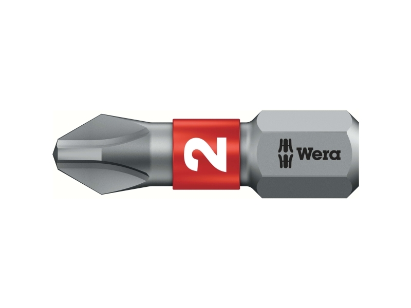 Wera Bit Ph Størrelse 2 L.25Mm Bitor 851/1Btz Hårdfør Wera-Drev C6.3 (05056422001)