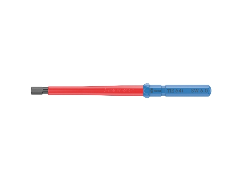 Wera Kraftform Kompakt VDE 64 i 6,0 x 157 mm TIE Sähköasentaja Unbrako Vaihdettava terä 6,0 mm