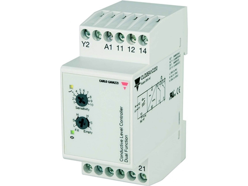 Nivåförstärkarrelä 2-nivå 24V AC/DC CLD2EA1CM24 | EL Artiklar - Elcentral - Relä og kontaktor | GameStuff