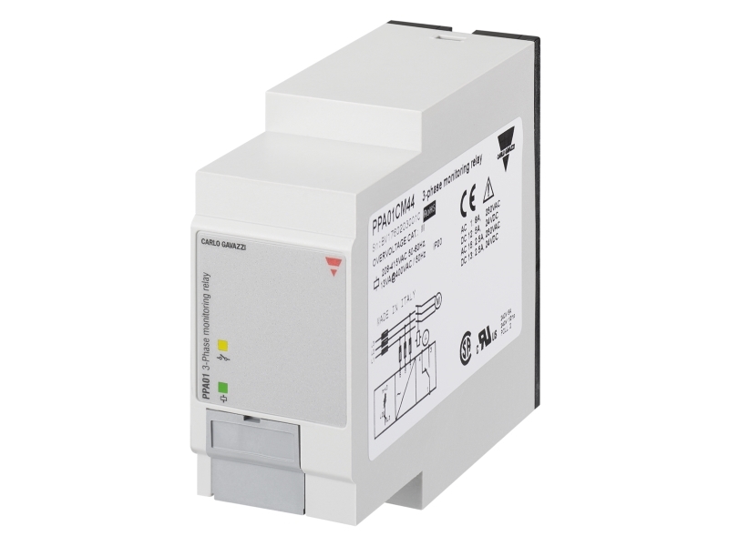 CARLO GAVAZZI Fasefølge-/fasebrudsrelæ 208-480V AC1 polet skiftekontaktsæt 8A til 11 polet sokkel | Elektrisk utrustning - Reläer | GameStuff