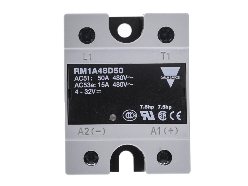 Industrielles 1-Poliges Ac-Relais - Mit Led Und Eingebautem Varistor Ausgang 480V/50 Aac Eingang 4-32 Vdc