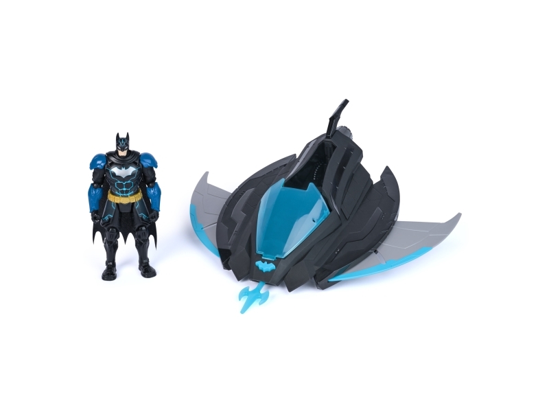 Dc Comics , Batman Ninja Strike Katana Blade Batwing And 6" Action Figure, Super Hero Kids Toys For Boys And Girls Ages 3 & Up, 3 Yr(S), Black, Blue