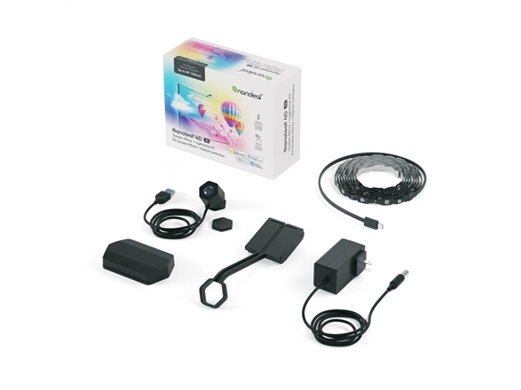 Nanoleaf 4D V2 TV Screen Mirror + Light Strips Kit (for TV & Monitor up to 65"")Nanoleaf N6900K02-43LS (4895263603497)