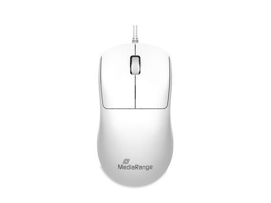 Mediarange Mros255, Ambidextrous, Usb Type-C, 1000 Dpi, White