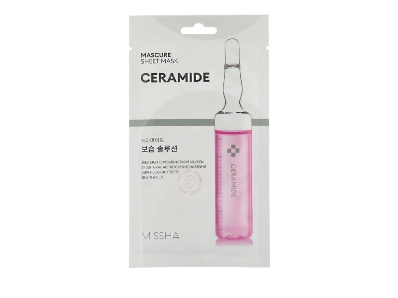 Missha Mascure Moisture Barrier Solution Sheet Mask Ceramide Hydrating Face Mask